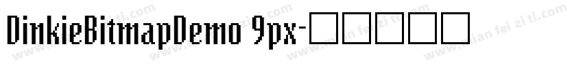 DinkieBitmapDemo 9px字体转换